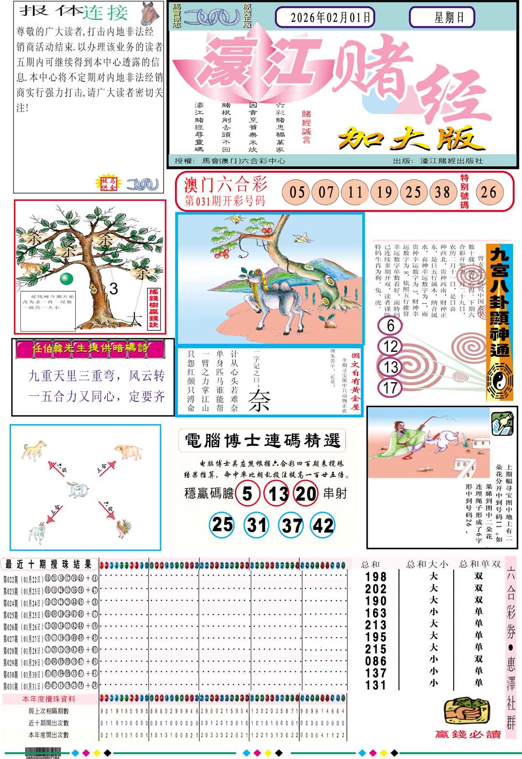 032期濠江赌经A加大版[图]