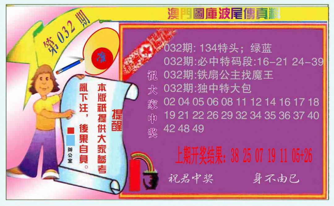 032期波尾传真料[图]