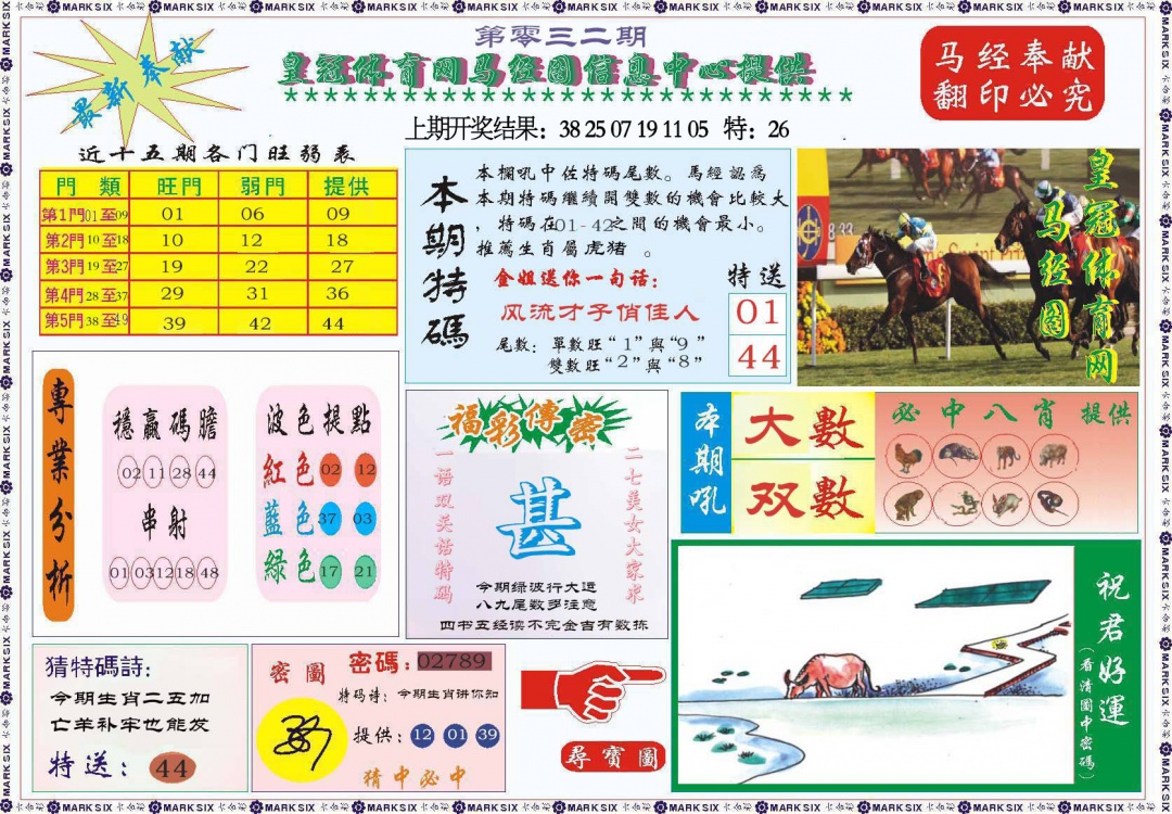 032期体育网马经图[图]