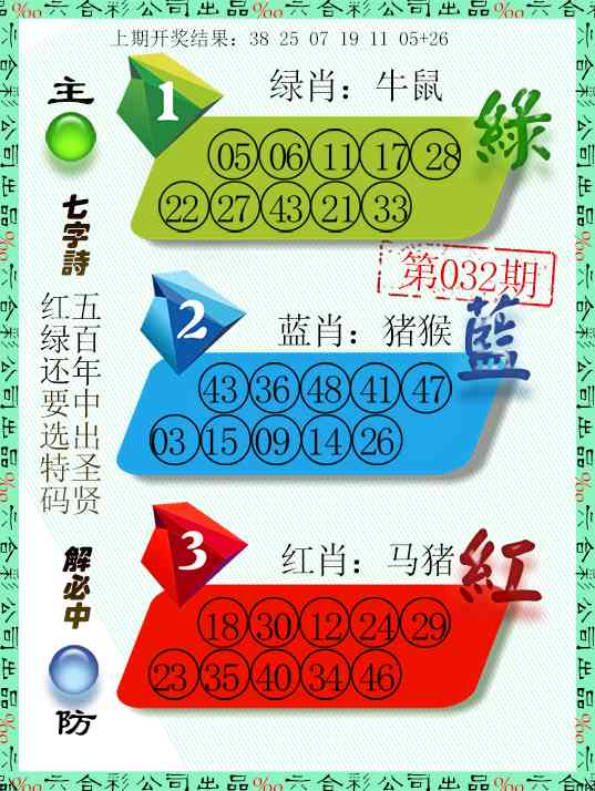 032期三波十码[图]