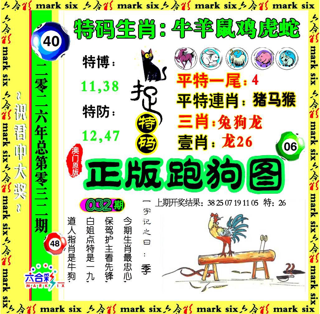 032期正版跑狗图[图]