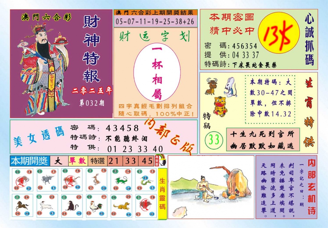 032期财神特报[图]