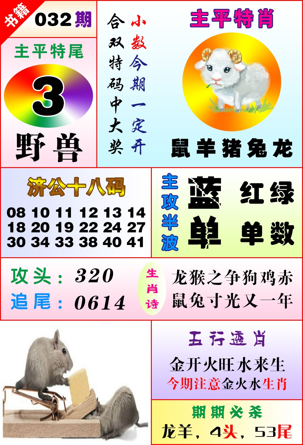 032期澳门狗头铡[图]