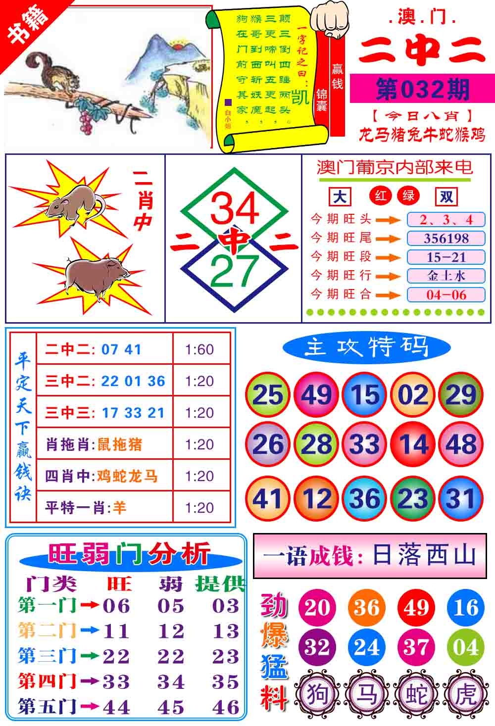 032期澳门平天下[图]