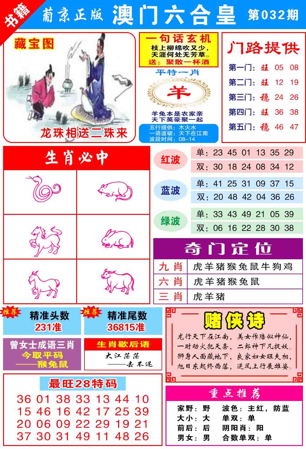 032期澳门六合皇心水[图]