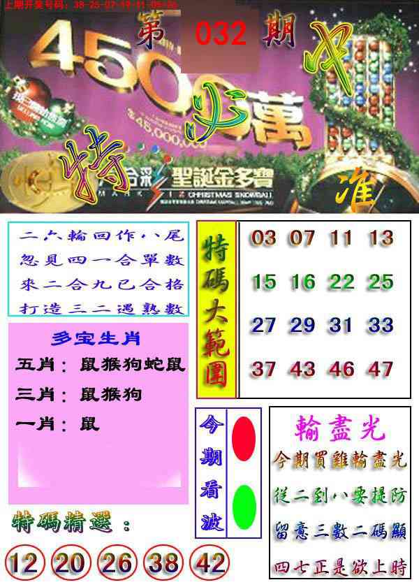032期特必中[图]