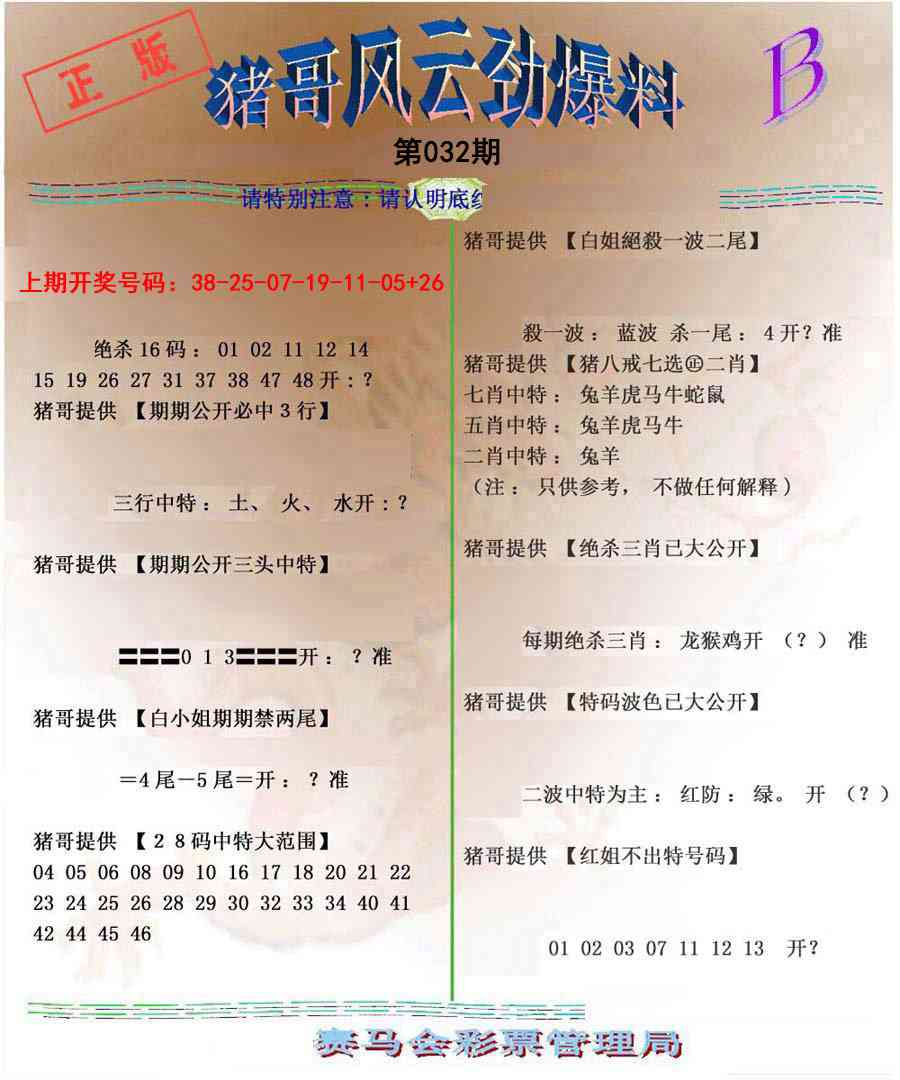 032期猪哥风云劲爆料B[图]