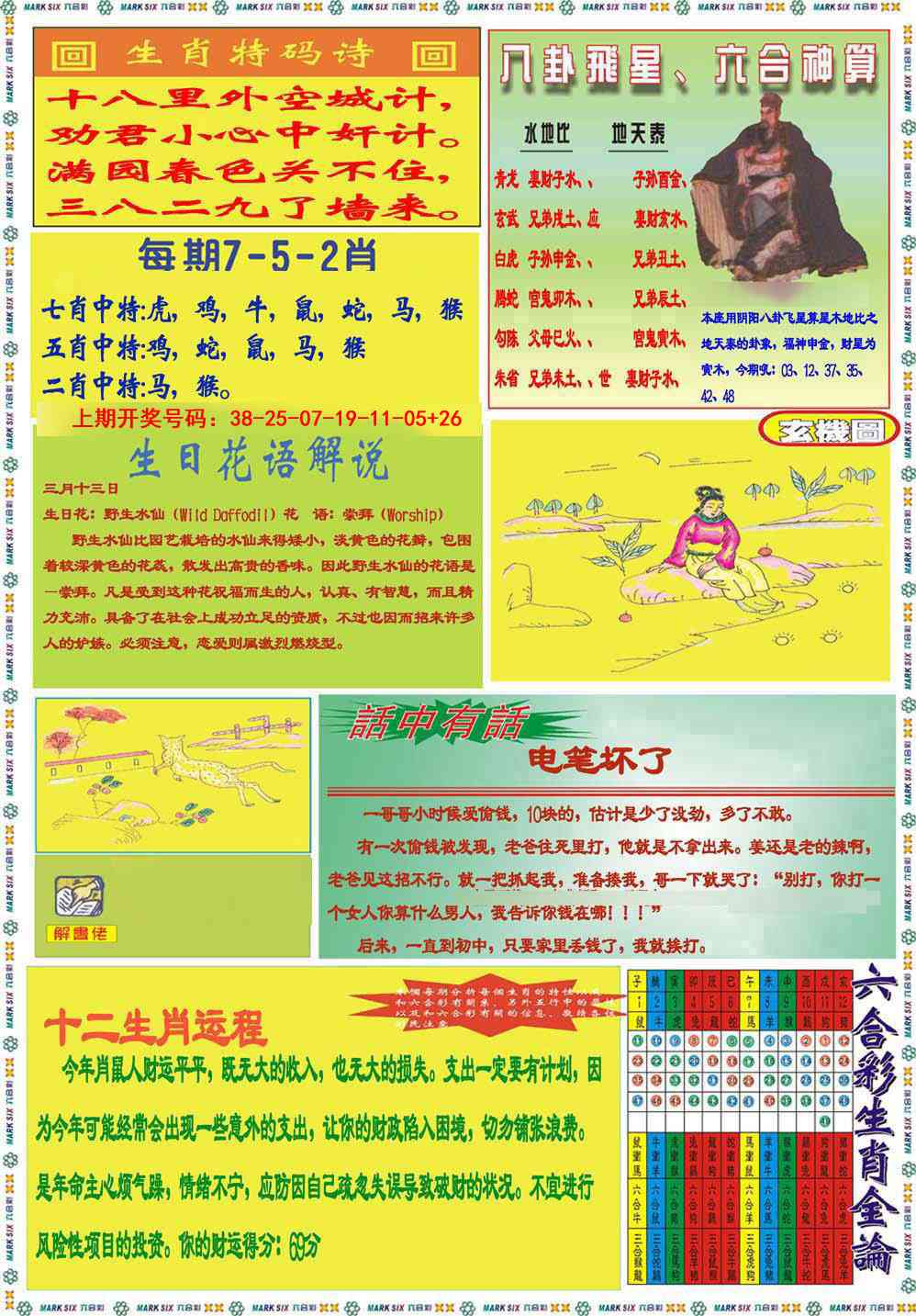 032期九龍马经B(推荐)[图]