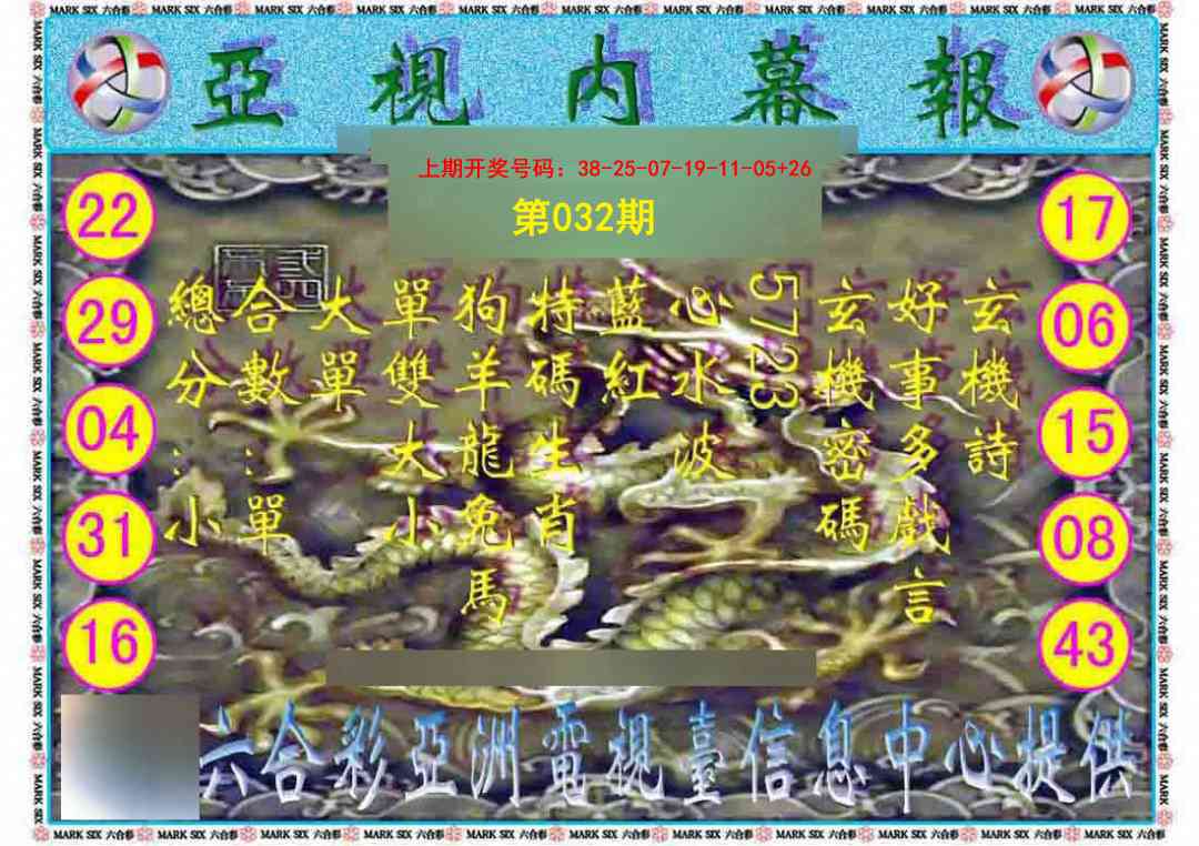 032期亚视内幕报[图]