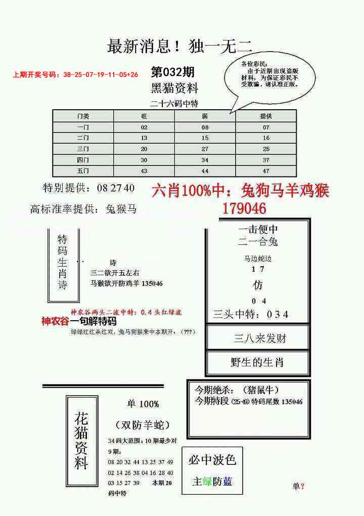 032期独一无二(正)[图]