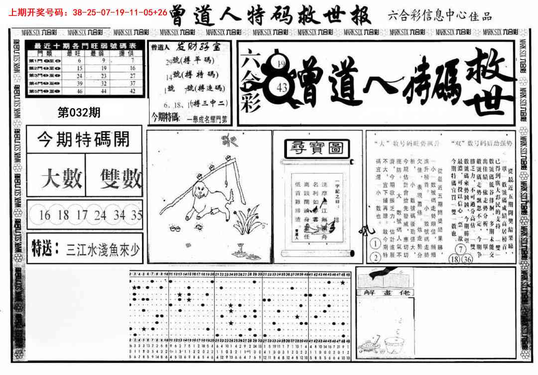 032期曾道人特码救世A[图]
